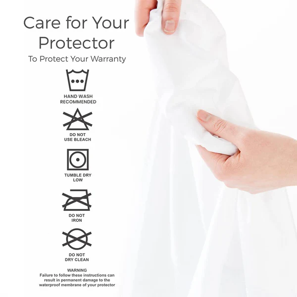 Jointless 100% Waterproof Mattress Protector | Premium Export Quality Terry Cotton Fitted Style - White
