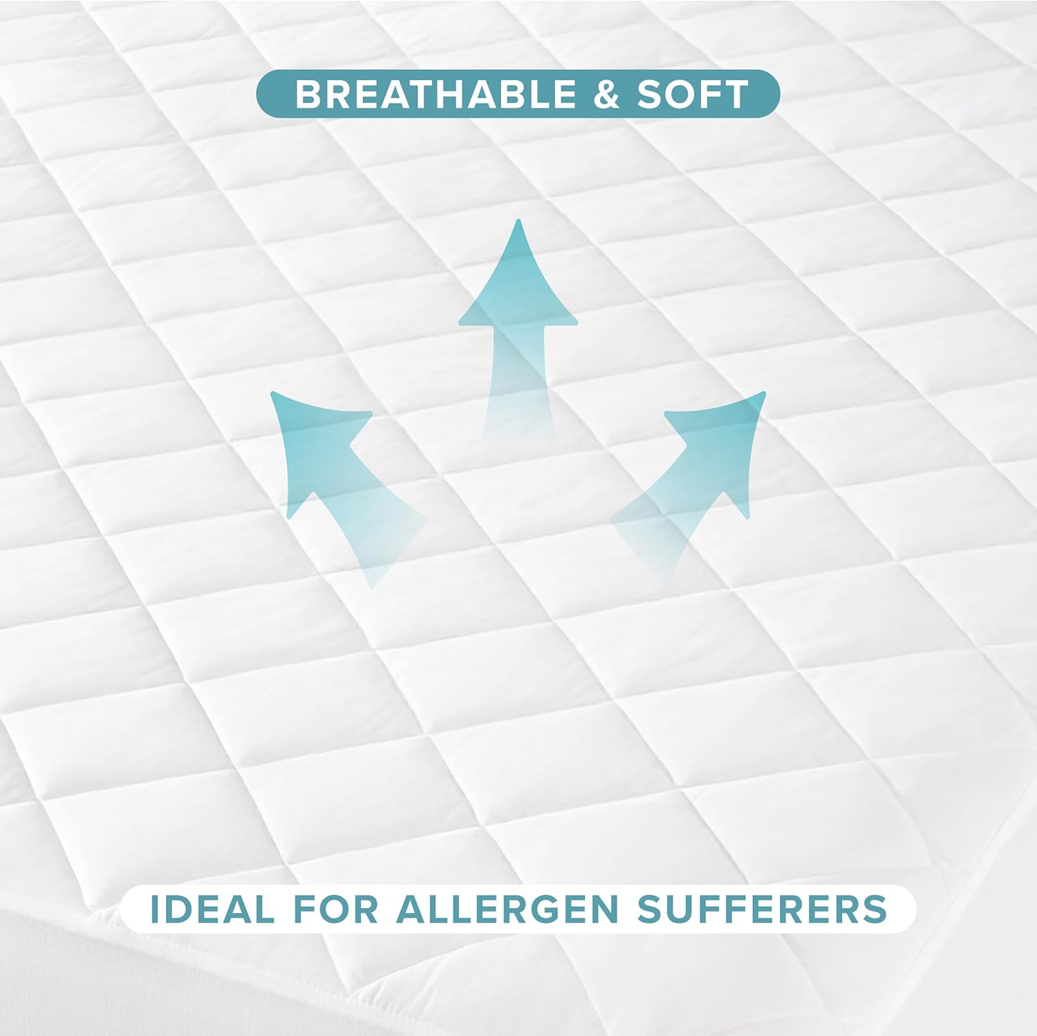 Waterproof Quilted Mattress Protector | Washable, Dust Proof & Hypoallergenic Bedding Cover Fitted Sheet King Size & Single Size