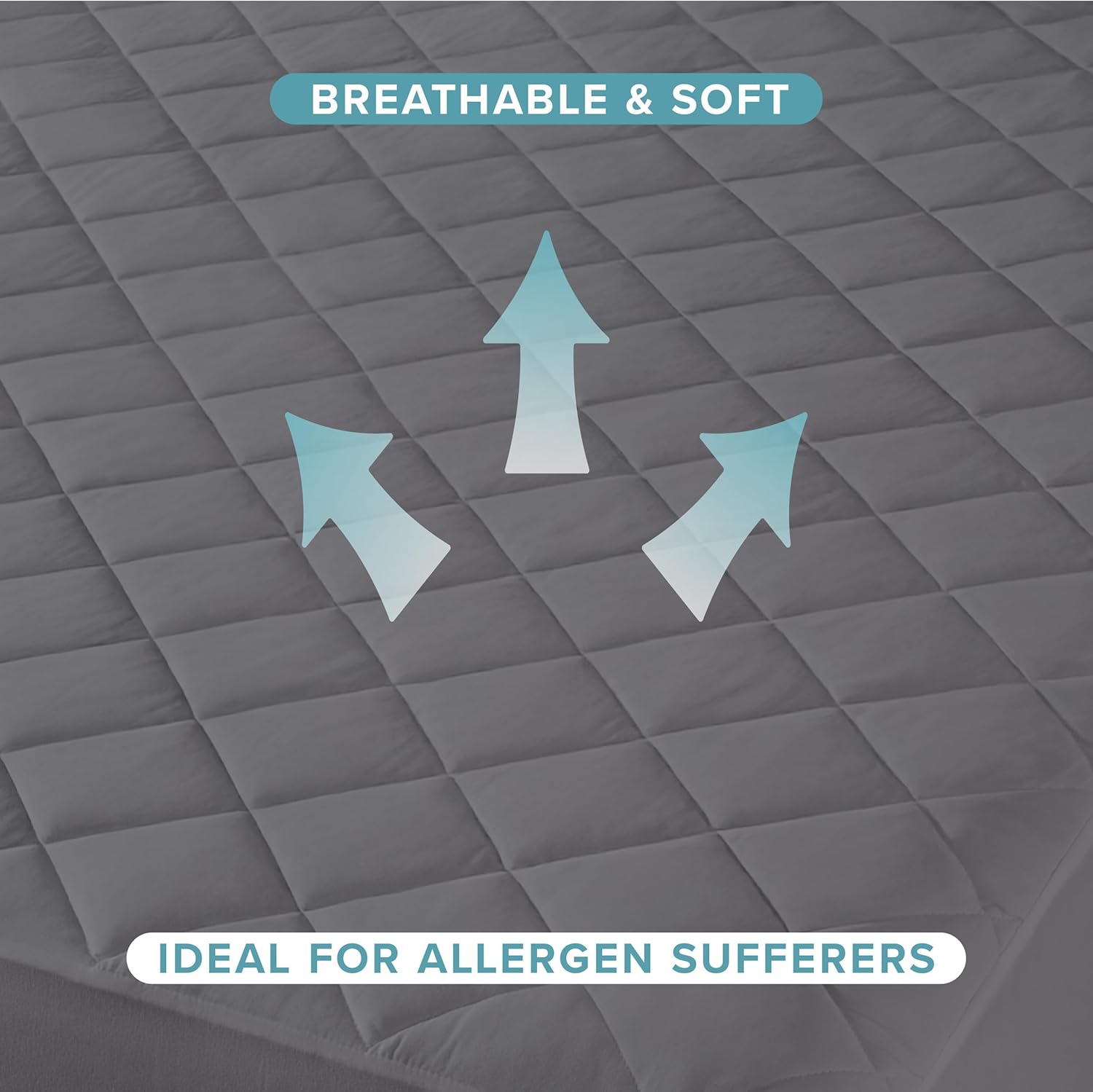 Waterproof Quilted Mattress Protector | Washable, Dust Proof & Hypoallergenic Bedding Cover Fitted Sheet King Size & Single Size