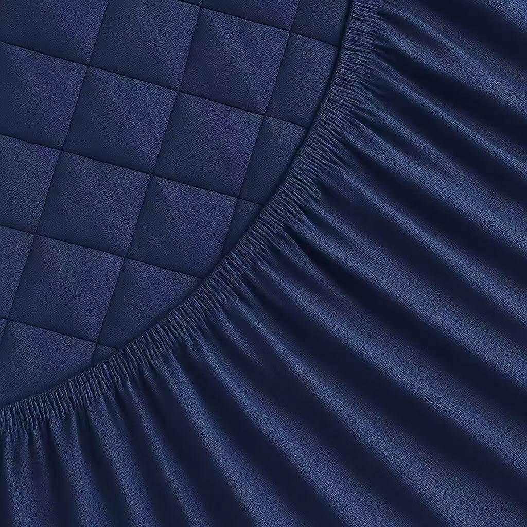 Waterproof Quilted Mattress Protector | Washable, Dust Proof & Hypoallergenic Bedding Cover Fitted Sheet King Size & Single Size